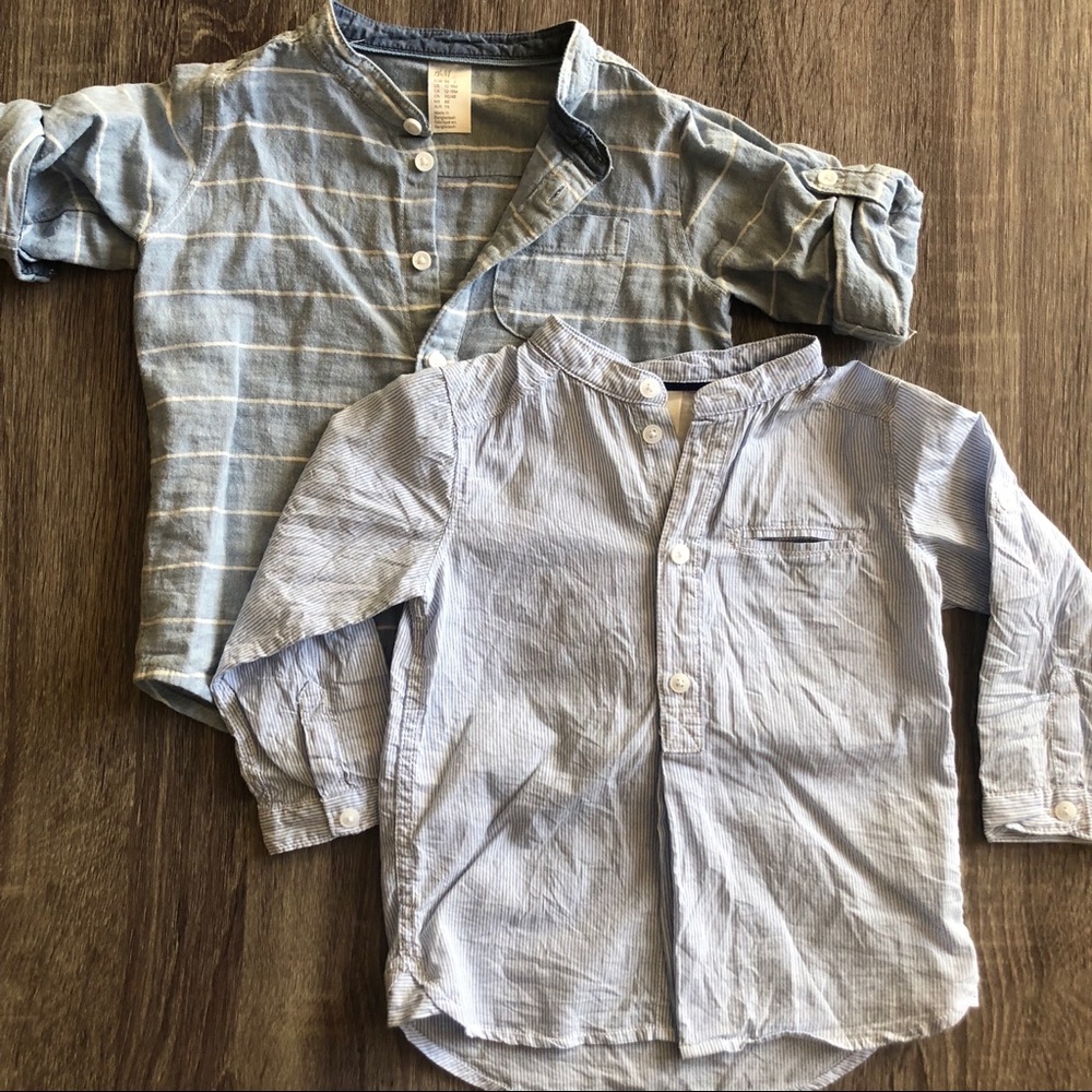 H&M Button Down Shorts. Size 12-18 months